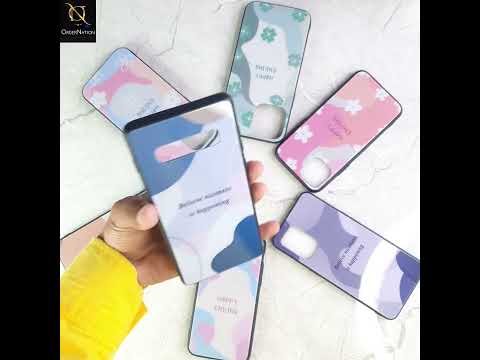 Oppo F19 Pro Cover - Happy Series - HQ Ultra Shine Premium Infinity Glass Soft Silicon Borders Case