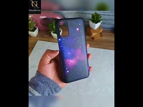 Oppo F17 Pro Cover - Dark Galaxy Stars Modern Printed Hard Case with Life Time Colors Guarantee