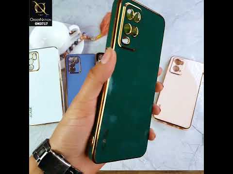 Vivo Y20T Cover - Green - J-Case New Electroplating Borders  Camera Protection Soft Silicon Case