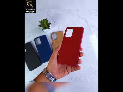 Samsung Galaxy A12 Nacho Cover - Light Brown - Carbon Fiber Texture Soft Silicone Case