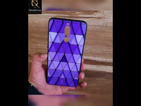 iPhone 12 Cover - Onation Pyramid Series - HQ Ultra Shine Premium Infinity Glass Soft Silicon Borders Case