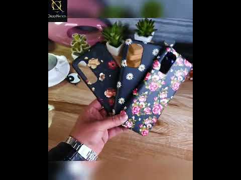 Realme 8 Cover - Matte Finish - Dark Rose Vintage Flowers Printed Hard Case with Life Time Colors Guarantee