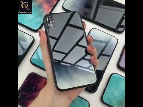 Oppo Find X Cover - Black Marble Series - HQ Ultra Shine Premium Infinity Glass Soft Silicon Borders Case