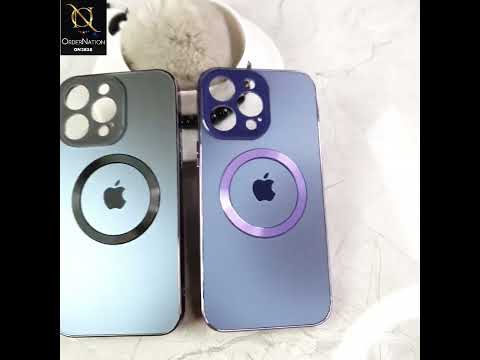 iPhone 11 Cover - Purple - New MagSafe Electroplating Borders With Camera Bumper Hard Back Protective Case