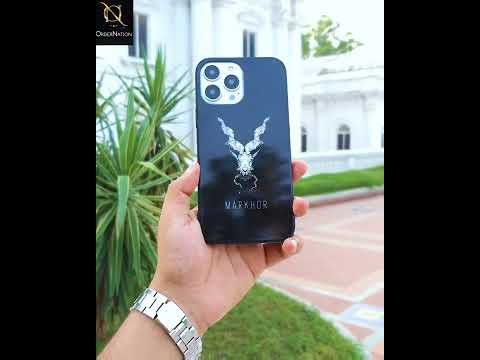 iPhone 12 Cover - Markhor Series - HQ Ultra Shine Premium Infinity Glass Soft Silicon Borders Case