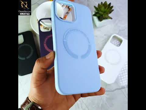 iPhone 11 Pro Cover - Blue - Soft Shockproof Sillica Gel Case With Wireless Charging Magnetic Sheet