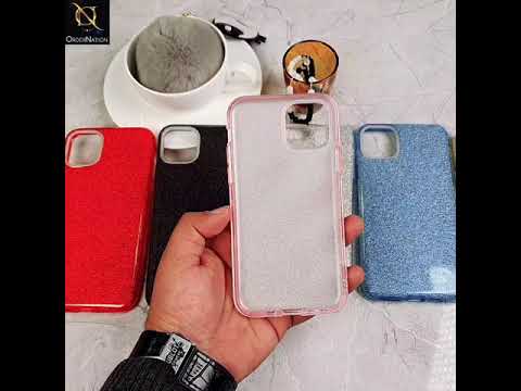 Oppo A9 2020 Cover - Blue -Sparkel Glitter Bling Hybrid Soft Protective Case Gillter Does Not Move