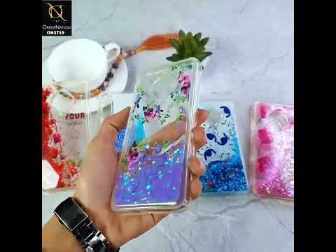 Vivo S1 Pro Cover - Design 9 - New Flower Series Soft Silicone Bling Sparkle Moving  Liquid Glitter Case