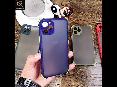 iPhone 6s Plus / 6 Plus Cover - Blue - Translucent Matte Shockproof Full Camera Protection Case