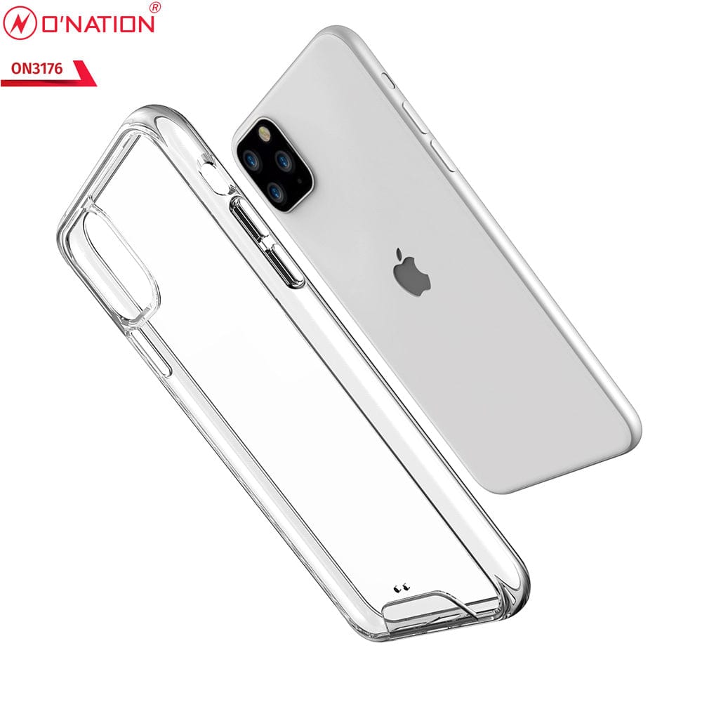 iPhone 11 Pro Max Cover - ONation Essential Series - Premium Quality No Yellowing Drop Tested Tpu+Pc Clear Soft Edges