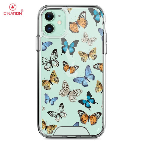 iPhone 11 Cover - O'Nation Butterfly Dreams Series - 9 Designs - Clear Phone Case - Soft Silicon Borders