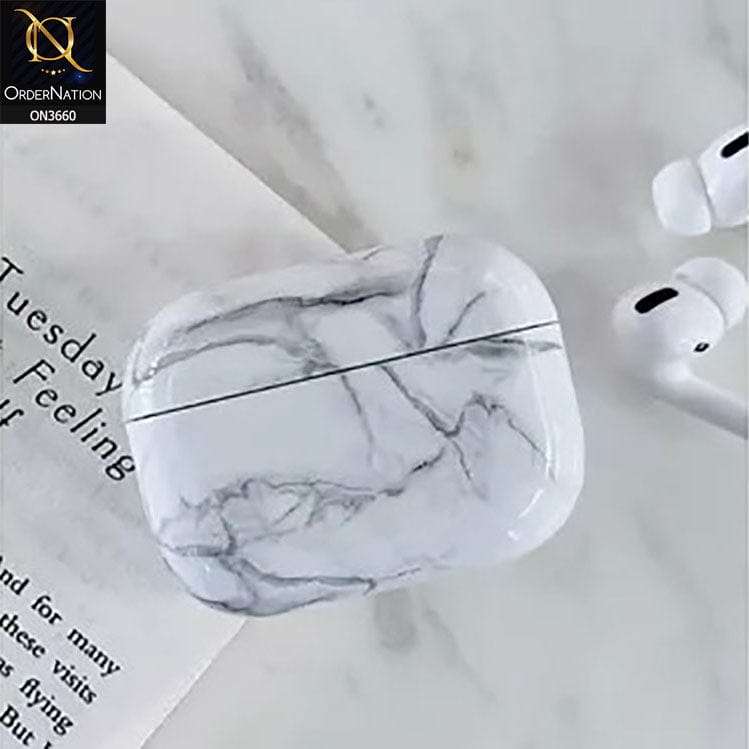 Airpods Pro Cover - White - Trending Mable Series Hard Airpods Case