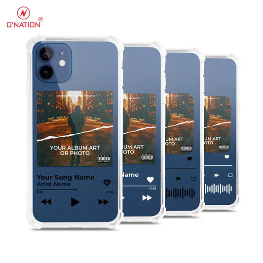 iPhone 12 Cover - Personalised Album Art Series - 4 Designs - Clear Phone Case - Soft Silicon Borders