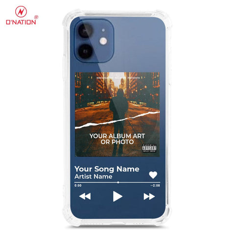 iPhone 12 Cover - Personalised Album Art Series - 4 Designs - Clear Phone Case - Soft Silicon Borders