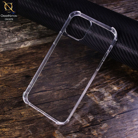 iPhone 14 Soft 4D Design Shockproof Silicone Transparent Clear Case