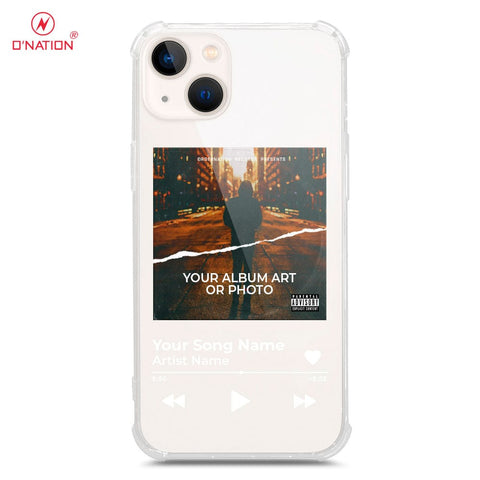 iPhone 13 Mini Cover - Personalised Album Art Series - 4 Designs - Clear Phone Case - Soft Silicon Borders