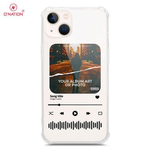 iPhone 13 Mini Cover - Personalised Album Art Series - 4 Designs - Clear Phone Case - Soft Silicon Borders