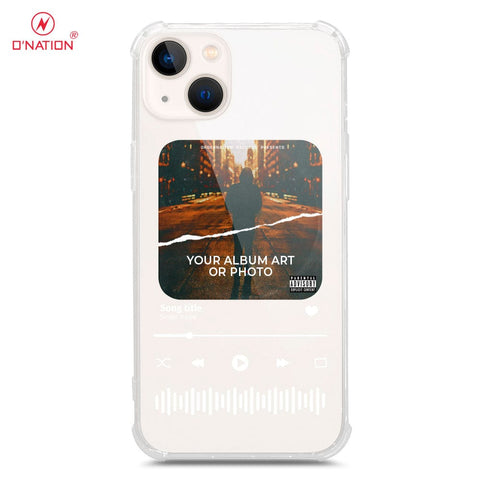 iPhone 13 Mini Cover - Personalised Album Art Series - 4 Designs - Clear Phone Case - Soft Silicon Borders