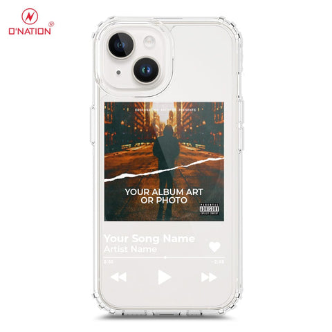 iPhone 15 Cover - Personalised Album Art Series - 4 Designs - Clear Phone Case - Soft Silicon Borders