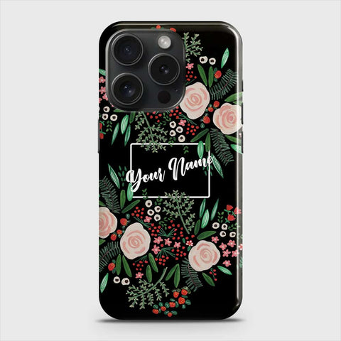 iPhone 15 Pro  Cover - Floral Series - Matte Finish - Snap On Hard Case with LifeTime Colors Guarantee