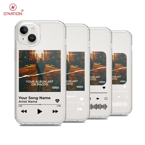 iPhone 15 Plus Cover - Personalised Album Art Series - 4 Designs - Clear Phone Case - Soft Silicon Borders