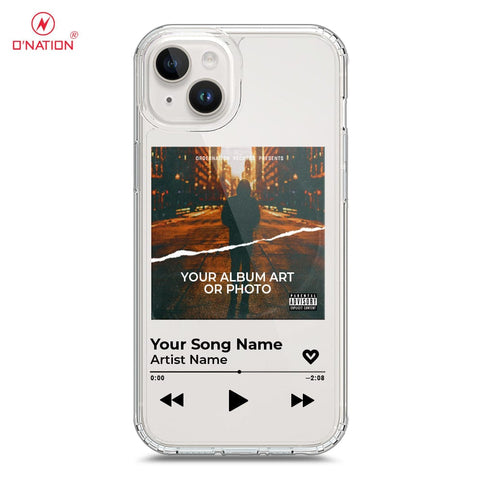 iPhone 15 Plus Cover - Personalised Album Art Series - 4 Designs - Clear Phone Case - Soft Silicon Borders