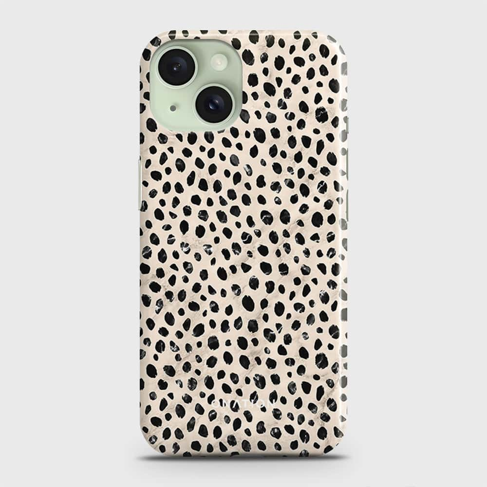 iPhone 15 Plus  Cover - Bold Dots Series - Matte Finish - Snap On Hard Case with LifeTime Colors Guarantee