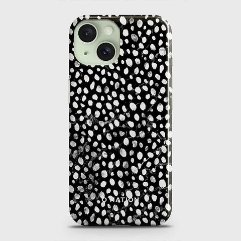 iPhone 15 Plus  Cover - Bold Dots Series - Matte Finish - Snap On Hard Case with LifeTime Colors Guarantee