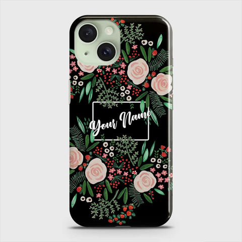 iPhone 15 Plus  Cover - Floral Series - Matte Finish - Snap On Hard Case with LifeTime Colors Guarantee