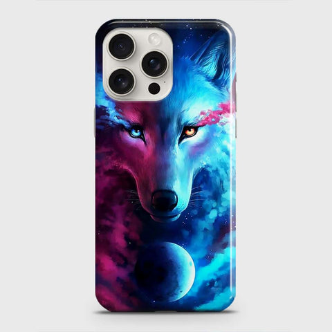 iPhone 15 Pro Max Cover - Infinity Wolf Trendy Printed Hard Case with Life Time Colors Guarantee