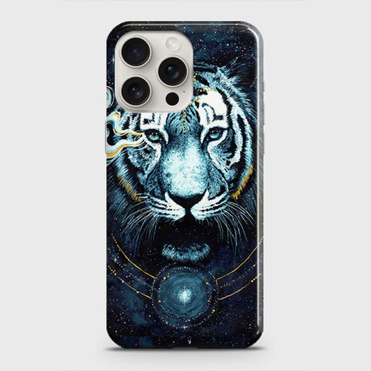 iPhone 15 Pro Max Cover - Vintage Galaxy Tiger Printed Hard Case with Life Time Colors Guarantee