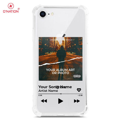 iPhone SE 2022 Cover - Personalised Album Art Series - 4 Designs - Clear Phone Case - Soft Silicon Borders