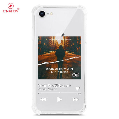 iPhone SE 2022 Cover - Personalised Album Art Series - 4 Designs - Clear Phone Case - Soft Silicon Borders