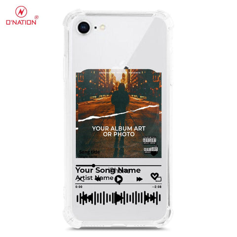 iPhone SE 2022 Cover - Personalised Album Art Series - 4 Designs - Clear Phone Case - Soft Silicon Borders