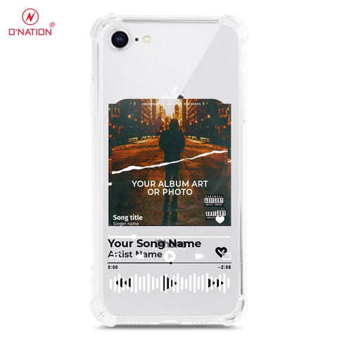 iPhone SE 2022 Cover - Personalised Album Art Series - 4 Designs - Clear Phone Case - Soft Silicon Borders