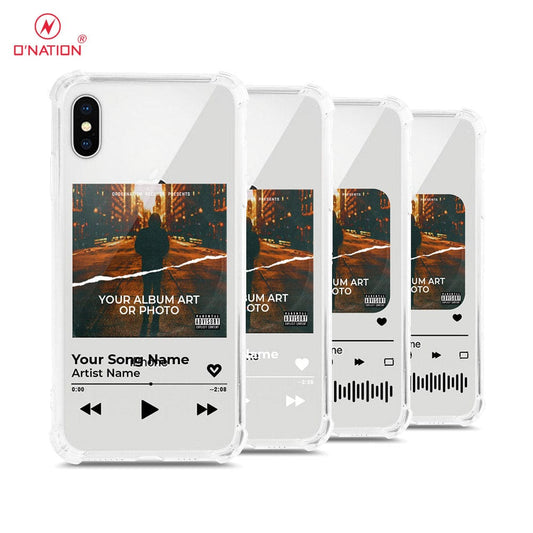 iPhone XS Max Cover - Personalised Album Art Series - 4 Designs - Clear Phone Case - Soft Silicon Borders