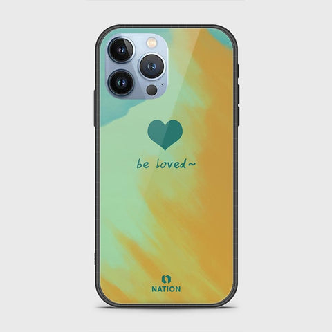 iPhone 13 Pro Cover - Onation Heart Series - HQ Ultra Shine Premium Infinity Glass Soft Silicon Borders Case