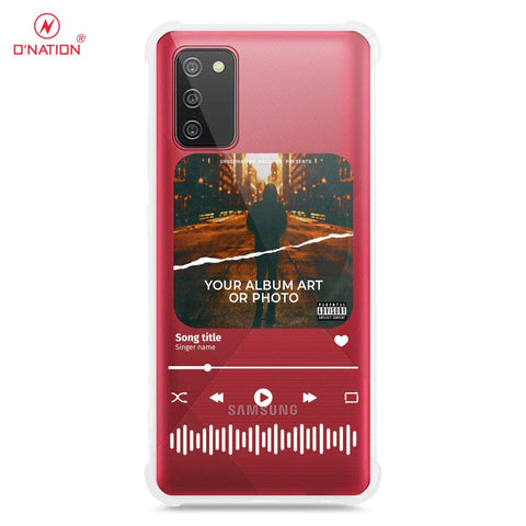 Samsung Galaxy M02s Cover - Personalised Album Art Series - 4 Designs - Clear Phone Case - Soft Silicon Borders