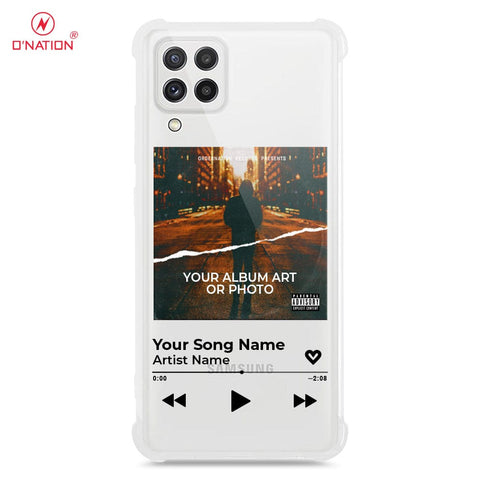 Samsung Galaxy M22 Cover - Personalised Album Art Series - 4 Designs - Clear Phone Case - Soft Silicon Borders