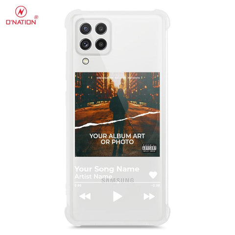 Samsung Galaxy M22 Cover - Personalised Album Art Series - 4 Designs - Clear Phone Case - Soft Silicon Borders