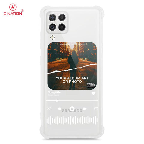 Samsung Galaxy M22 Cover - Personalised Album Art Series - 4 Designs - Clear Phone Case - Soft Silicon Borders