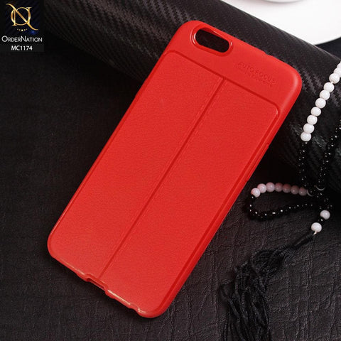 Autofocus Imitation Leather Look Case For Oppo A59 - Red