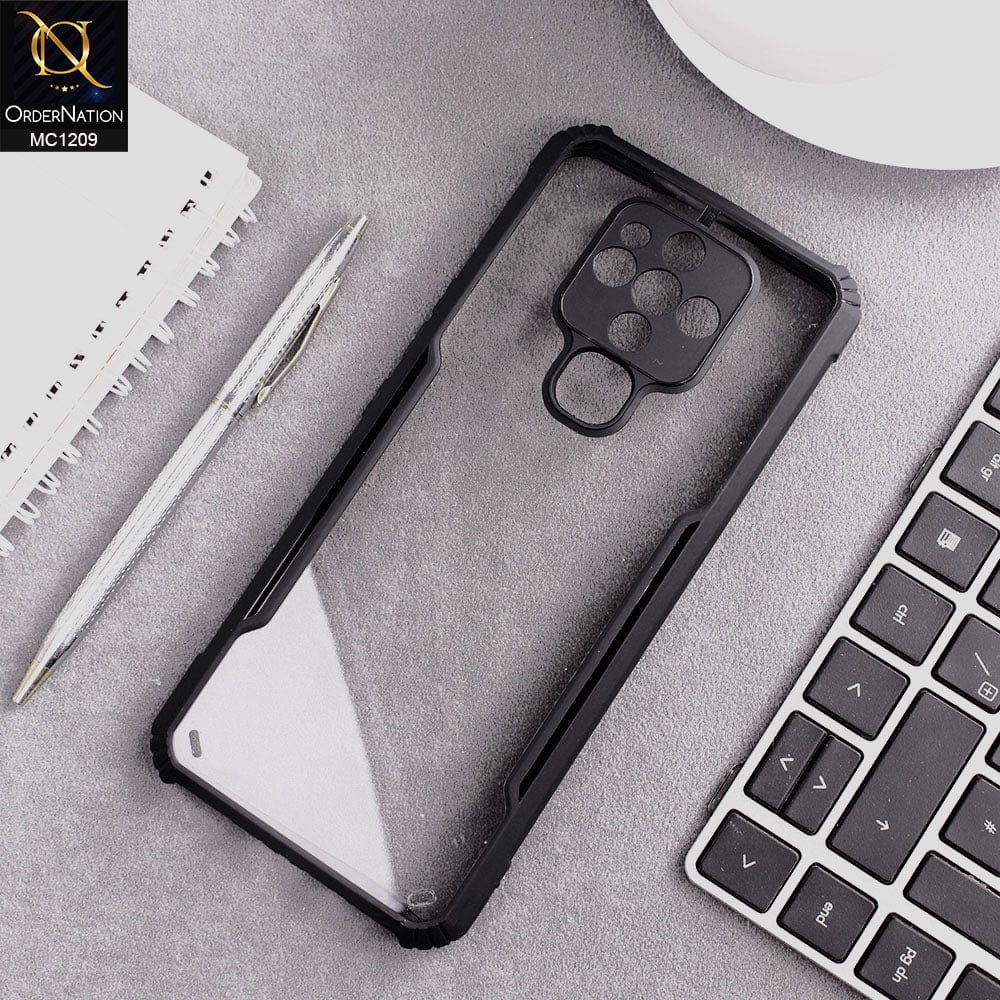 Tecno Camon 16 Cover - Black - Hybrid Tpu Pc Case