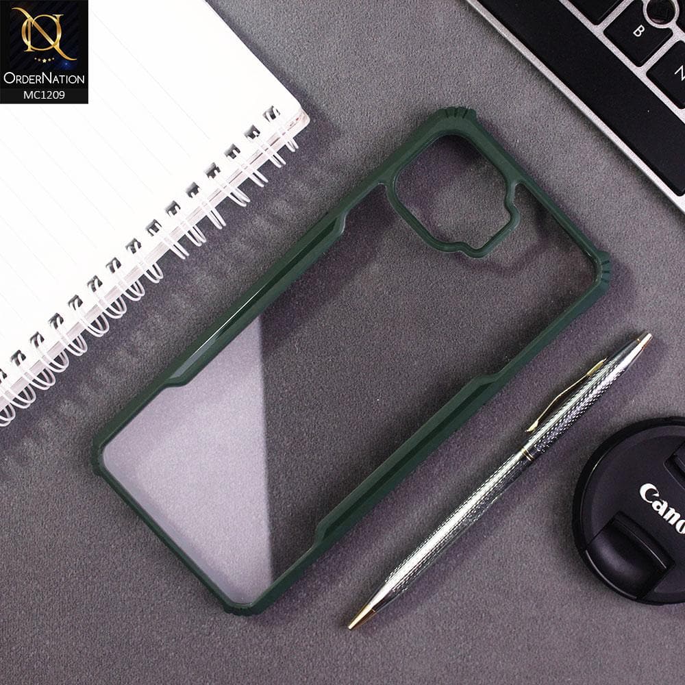 Oppo F17 Pro Cover - Green - Hybrid Tpu Pc Case