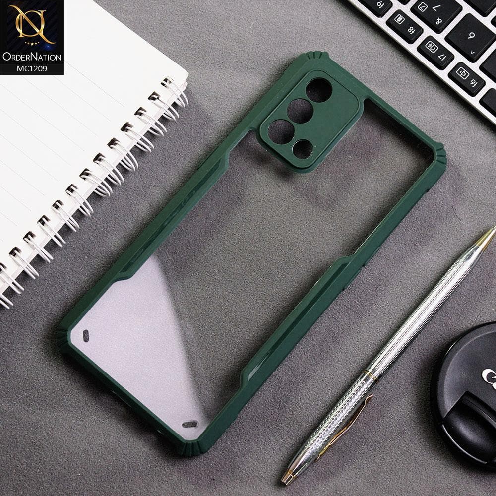 Oppo A95 4G Cover - Green - Hybrid Tpu Pc Case