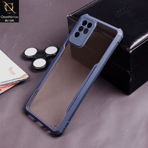 Infinix Note 10 Cover - Blue - Hybrid Tpu Pc Case