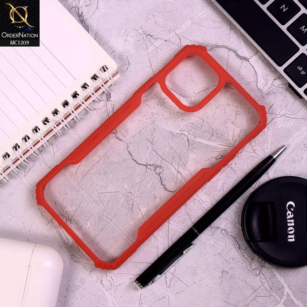 iPhone 11 Pro Cover - Red - Hybrid Style Tpu Pc Case