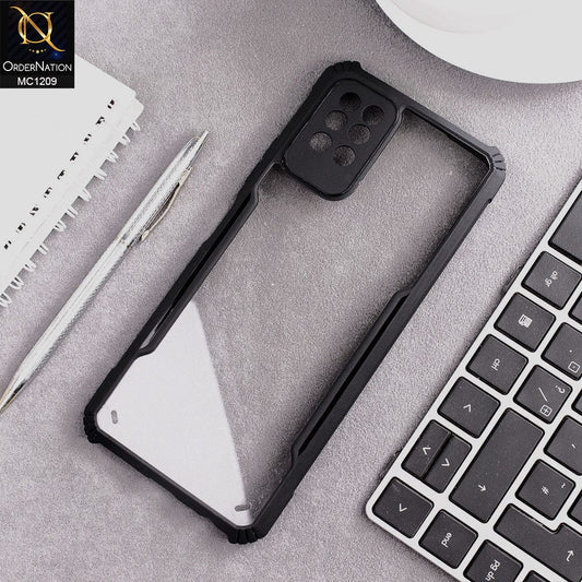 Infinix Note 8i Cover - Black - V2 Hybrid Tpu Pc Case