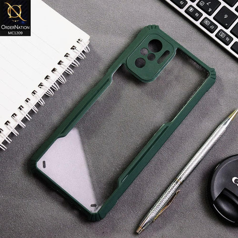 Xiaomi Redmi Note 10 4G Cover - Green - Hybrid Tpu Pc Case