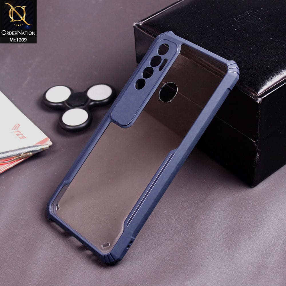 Tecno Spark 7P Cover - Blue - Hybrid Tpu Pc Case